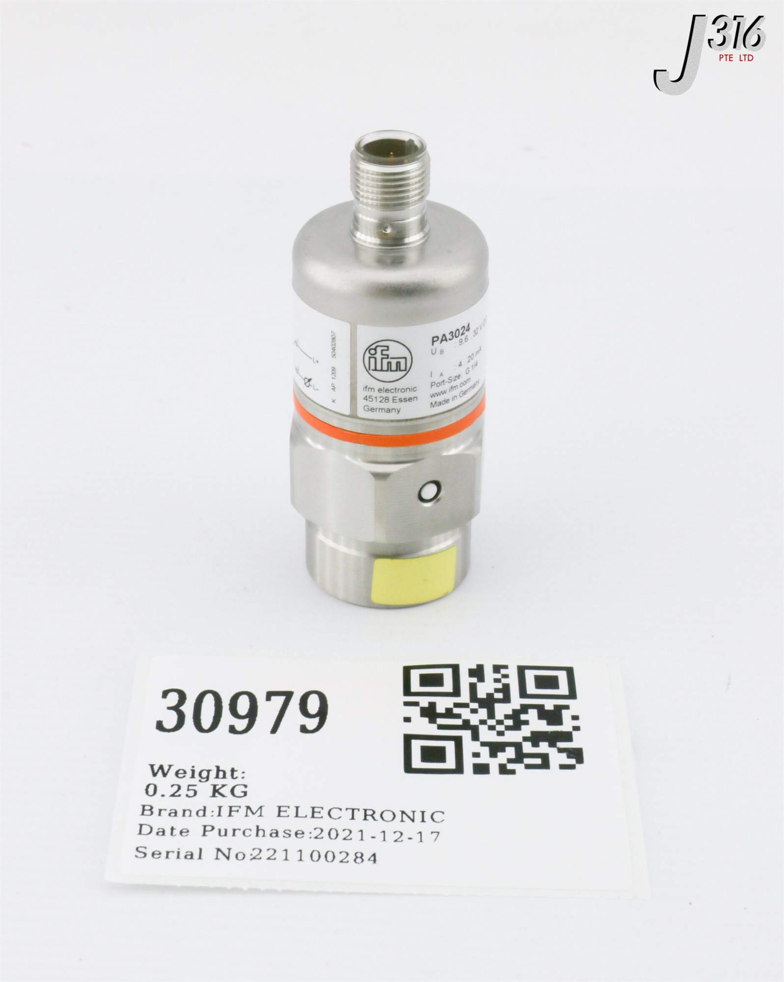 30979 IFM ELECTRONIC PRESSURE TRANSMITTER (NEW) PA3024 | eBay